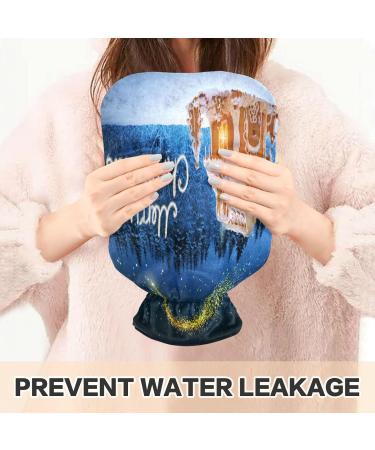 KCL Deci Hot Water Bottle 2L with Cover | Merry Christmas Gingerbread House | Foot Warmer & Pain Relief | Hot & Cold Therapy for Cramps - Buy Online on GoSupps.com