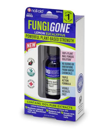 Nail-Aid FUNGI GONE Lemon Eucalyptus Clear - Anti-Fungal Nail Treatment - Buy Online on GoSupps.com