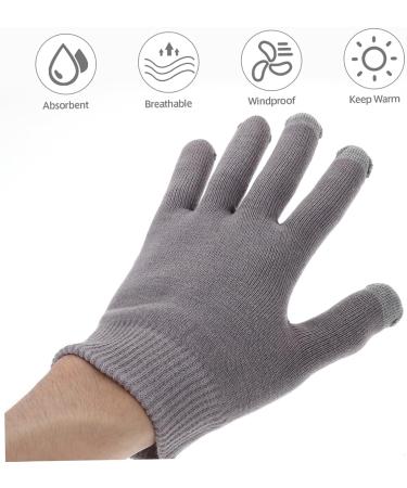 FRCOLOR 1 Pair Womens Gloves Moisturizing Gloves Lotion Hand Protection Moisturizing Gel Gloves Gel Gloves for Women Gloves for Moisturizing Hands Overnight Women's Cotton Hand Gloves Spa 21x14cm Grey - Buy Online on GoSupps.com