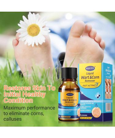 Fast-Acting Wart Corn Remover Liquid - Smooth Skin Gel for Plantar Warts & Corns | Ships Internationally - Buy Online on GoSupps.com