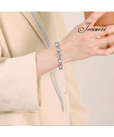 Buy JECANORI Magnetic Bracelet for Women - Stylish Titanium Steel with Glittering Heart & Zirconia - Includes Removal Tools & Gift Box - Buy Online on GoSupps.com