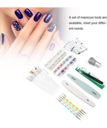 Designed For Nail Art Complete Set Of Nail Tools Nail Pen Manicure Tools Woman for Home Beauty Salon Manicure Store - Buy Online on GoSupps.com