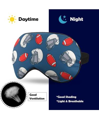 LynaRei Cartoon American Football Sleep Eye Mask - Adjustable Strap Soft Blindfold for Blocking Lights (Style-4) - Buy Online on GoSupps.com