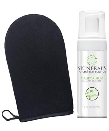 Skinerals Californium Self Tanner Mousse with Tanning Application Mitt