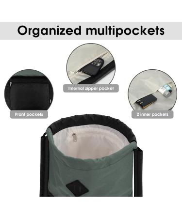 Wall Cordstrasse Backpack - Water-Repellent Gymnastics Bag with Wet Compartment | Stylish Cinch Bag for Men & Women - Buy Online on GoSupps.com