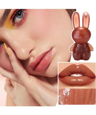 Huxibai Full effect lip hydrating plumper with bunny effect lip gloss for women and girls daily use evening care makeup preparation 05 - Buy Online on GoSupps.com