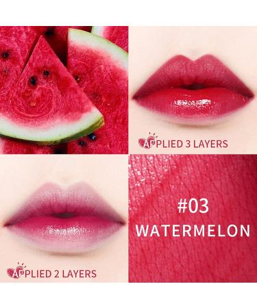 Shimmery Lip Stain Tint Set - Mini Liquid Lipstick for All Day Wear - Hydrating Formula for Cheeks and Eyes - Easy Application - 7ml/0.25oz (0304) - Buy Online on GoSupps.com