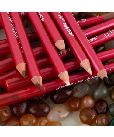 Mrettick 12pcs Matte Lip Pencil Long Lasting Creamy Lip Liner Pencils for Natural Lip Makeup - Buy Online on GoSupps.com