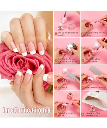 4-Piece Stainless Steel French Smile Line Manicure Tool Set | Nail Edge Trimmer & Stencil for Acrylic Modeling - Buy Online on GoSupps.com