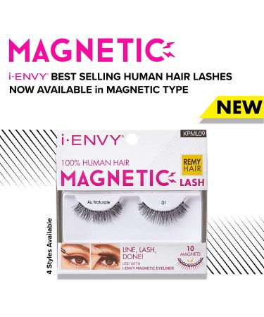 KISS Magnetic Human Hair Lashes Double Strength Reusable - Easy to Apply, Everyday Wear False Eyelashes - #9 - Buy Online on GoSupps.com