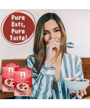 x2 Nairn's Gluten Free Real Porridge Oats 450g - The Ultimate Organic Gluten-Free Breakfast Experience - Buy Online on GoSupps.com
