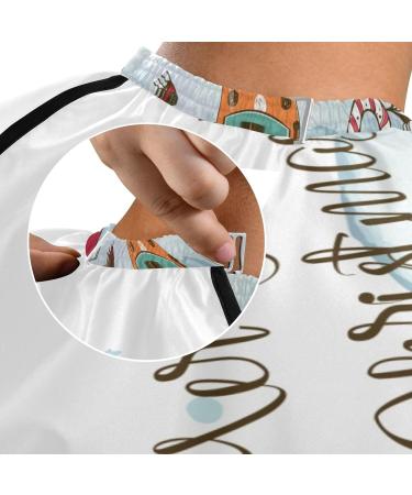 Waterproof Barber Cape | Magic Gnomes & Cheetah Haircut Bib for Men & Women | Unisex Hair Cutting Cape - Buy Online on GoSupps.com