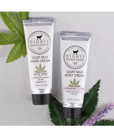 Dionis Goat Milk Hand Cream Milk & Hemp 1oz (Pack of 2) Milk & Hemp 0.5 Ounce (Pack of 2) - Buy Online on GoSupps.com
