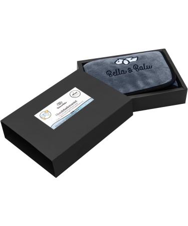 Bella & Balu Dog Bathrobe - Absorbent Microfiber Towel for XS Dogs | Perfect for Swimming & Rain - Gray - Buy Online on GoSupps.com