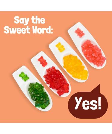 GoGummy Low Sugar (1g) Gummy Bears by Jimmy Sevigny | Peach Fruity Gummies | High Fiber No Sugar Alcohols Gluten Free | Pack of 12 x 50g Bags - Buy Online on GoSupps.com