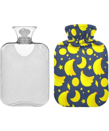 Buy Naanle Banana Moon Stars Hot Water Bottle | 1L Transparent Cover | Hand & Foot Warmer for Pain Relief & Cold Therapy - International Shipping - Buy Online on GoSupps.com