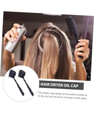 Baluue 2pcs Dry Hair Cap Deep Conditioning Cap Steamer Caps Blower Dryer Hat Thermal Hair Caps Black 190t - Buy Online on GoSupps.com