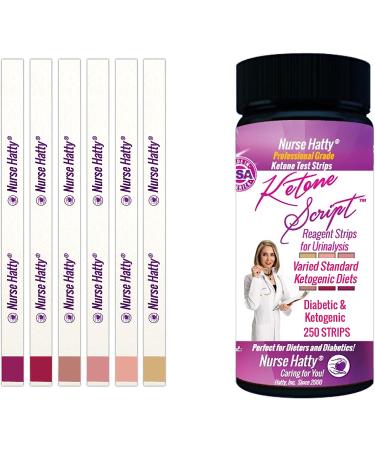 Nurse Hatty 250ct. Diabetic & Ketogenic Urine Test Strips for SKD - Long Strips - Buy Online on GoSupps.com