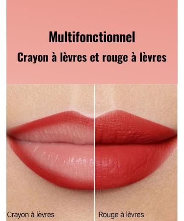 Erinde Rouge L vres Longue Tenue 2 en 1 Crayon L vres & Rouge L vres Mat Waterproof Haute Pigmentation Texture Velours Confort & Hydratation #03 - Buy Online on GoSupps.com