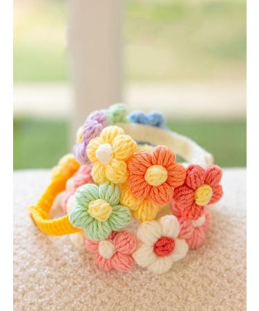 QWINEE Flower Decor Dog Collar - Cute Necklace for Small to Medium Dogs - Multicolor - S - Buy Online on GoSupps.com