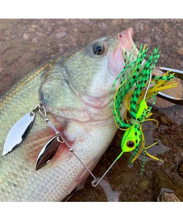 Spinnerbait Fishing Lure Kit for Bass Trout Pike Salmon Walleye - 5pcs/Pack 3/8oz) - Buy Online on GoSupps.com