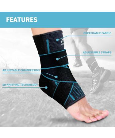 Med-Fit Stride-Flex Ankle Support with 3D Fabric Technology - Small Blue 1 - Buy Online on GoSupps.com