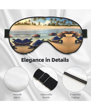 Shop Turtles on The Beach Eye Mask | Soft Adjustable Sleep Mask for Men & Women - International Shipping Available - Buy Online on GoSupps.com