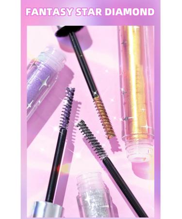 Glitter Mascara Quick Dry Long Lasting Waterproof Party Makeup Eyelash Mascara for Women and Girls Glitter Mascara - Buy Online on GoSupps.com