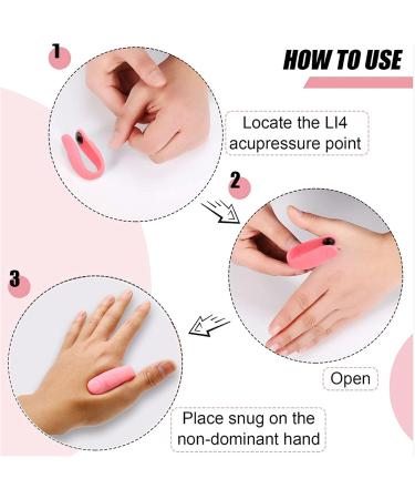 2 Small Pink Tiger Clips - Easy-to-Use Durable Plastic for Li4 Acupressure Points | Stress-Reducing Massage Tools for Home Use - Buy Online on GoSupps.com