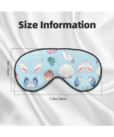 Buy Sea Shell Print Unisex Sleeping Eye Mask - Soft Comfortable & Light-Blocking | Perfect for Travel & Relaxation - Buy Online on GoSupps.com