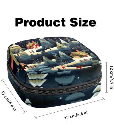Shop Muooum Menstrual Artery Bag - Zipper Bond Bag for Tampons | Christmas Snowflake Pattern Perfect for Women & Girls - 4.7x6.6 in - Buy Online on GoSupps.com