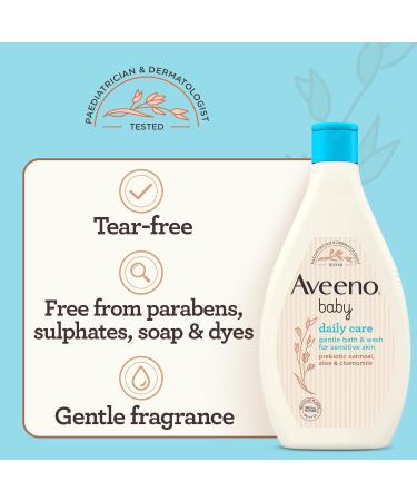 Aveeno Baby Gentle Bath & Wash with Chamomile - 400ml (Pack of 1) - Buy Online on GoSupps.com