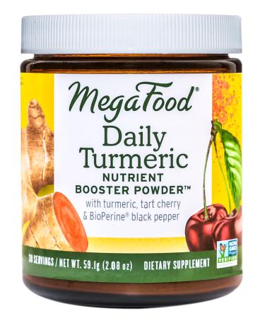 MegaFood Daily Turmeric Nutrient Booster Powder Unsweetened 2.08 oz (59.1 g)