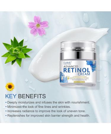 Retinol Face Cream Anti Wrinkle Face Cream Anti Aging Face Cream with 2.5% Retinol Hyaluronic Acid Vitamin E Night Face Cream for Women and Men - Buy Online on GoSupps.com