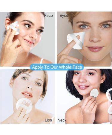 Velour Powder Puff Set for Contouring - 3pc Triangle & Round Makeup Puffs - Buy Online on GoSupps.com