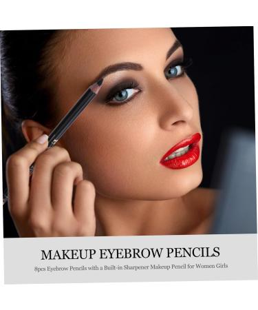 Healeved 24 Pcs Wooden Makeup Pencils Eyebrow Makeup Tool Eyeliner Sharpener 1 count (Pack of 1) Blackx3pcs - Buy Online on GoSupps.com