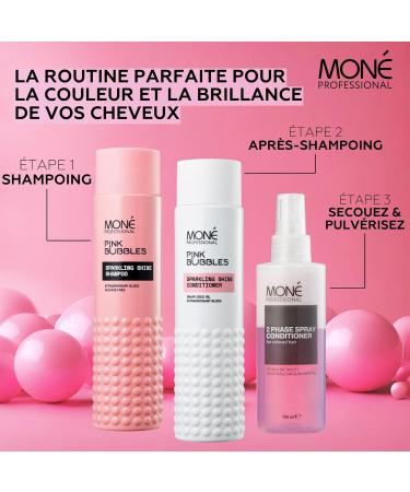 MON PROFESSIONAL - Sulfate-Free Shampoo and Conditioner Set - Color and Shine - Professional Daily Routine Against Dull Hair (2x300 ml) - Buy Online on GoSupps.com