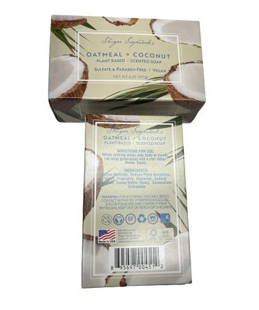 Shugar Soapworks Oatmeal & Coconut Soap (Pack of 4) - Natural Ingredients for Soft, Smooth Skin - Buy Online on GoSupps.com