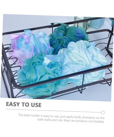 Veemoon 4pcs Bath Ball Body Wash Sponge Set - Shower Accessories for Guest Bathroom Essentials - Buy Online on GoSupps.com