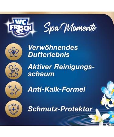 Toilet Fresh Spa Moments Vitality Toilet Stone (2x50g) - Luxurious Essential Oils for Long-Lasting Fragrance - Buy Online on GoSupps.com