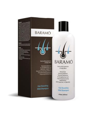Hair Boosting Mild Shampoo for Anti Hair Thinning & Hair Loss 16 fl oz Active Ingredients DHT Blocker Shampoo for Women & Men Scalp Care & Hair Regrowth Shampoo - Sulfate & Pareben Free
