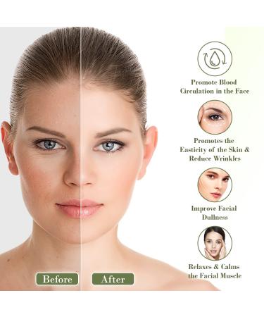 Jade Roller - Natural Anti-Aging Facial Roller Tool for Eye Puffiness Wrinkle Removal & Skin Care - Buy Online on GoSupps.com