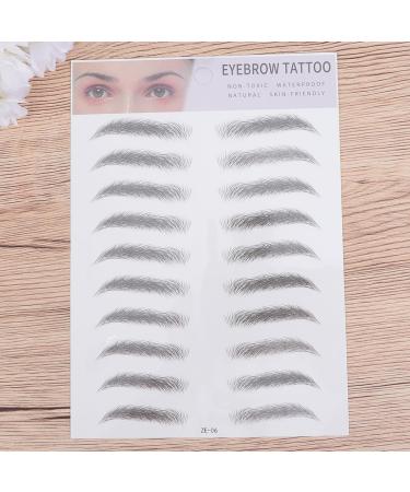  BIUDECO 2 Pieces Eyebrow Stickers 3d Hair Like Eyebrow Sticker Imitation Eyebrow Transfer Makeup Eyebrow Sticky Eyebrow False Shaper - Buy Online on GoSupps.com