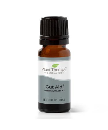 Plant Therapy Gut Aid Essential Oil Blend 10 mL (1/3 oz) 100% Pure Undiluted Natural Aromatherapy for Upset Stomach Relief