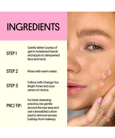 Winky Lux Petal Cleanser - Gentle Rose Water Facial Wash & Makeup Remover for Dry Sensitive Skin | Vitamin C & Glycerin Brightening Face Wash - International Shipping Available - Buy Online on GoSupps.com