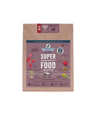 Lakefields Beef Superfood Premium Puppy Food, Dry Food Feeling for Your Dog, Size: 3 x 1kg