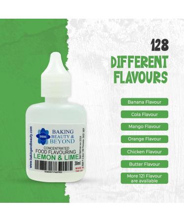 Baking Beauty and Beyond Concentrated Food Flavouring Oil - Dozen of Professional Quality Food Grade Flavouring Oil for Candy Making Baking Cooking Lip Balm and Lip Gloss - Lemon & Lime (30ml) - Buy Online on GoSupps.com