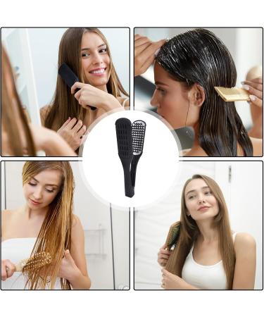 Hair straightener comb nonslip styling tool styling tool with clamp hairs Comfortable to hold hair straightener brush for daughter friend sister Doublesided hair straightening comb - Buy Online on GoSupps.com