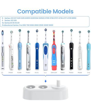 Charger for Oral-B Braun Electric Toothbrush - Waterproof Inductive Charging Base Model 3757 with Storage & 2 Covers - Compatible with Most Models - Buy Online on GoSupps.com