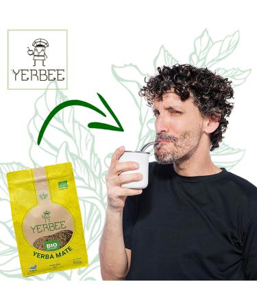 YERBEE Yerba Mate Bio (500 g) Uruguay | Matur S ch l'air Finement moulu | Yerba Mate Bio d'Uruguay de premi re qualit au go t puissant et l'ar me riche - Buy Online on GoSupps.com